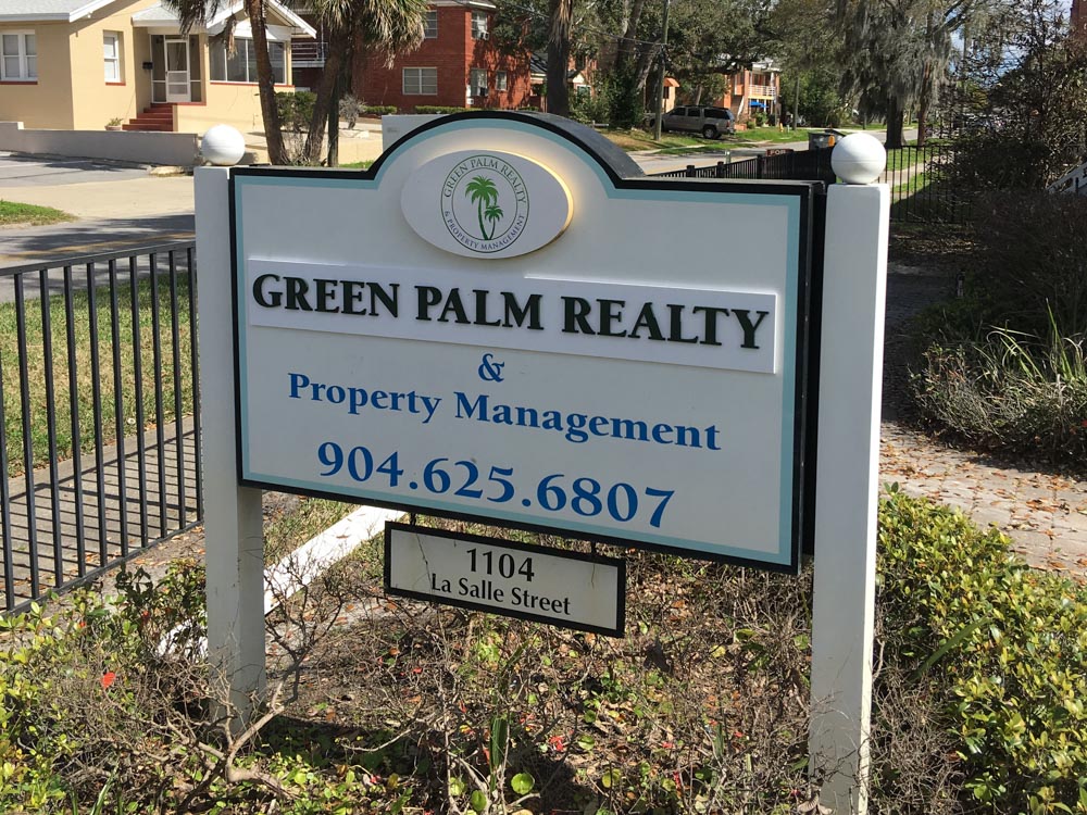 GREEN PALM REALTY - FRONT SIGN